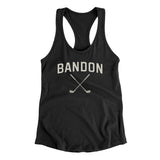 Bandon Golf Women's Racerback Tank-Black-Allegiant Goods Co. Vintage Sports Apparel