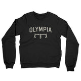 Olympia Cycling Midweight French Terry Crewneck Sweatshirt-Black-Allegiant Goods Co. Vintage Sports Apparel