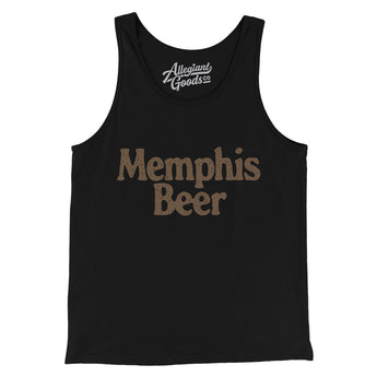 Memphis Beer Men/Unisex Tank Top-Black-Allegiant Goods Co. Vintage Sports Apparel