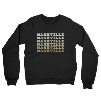 Nashville Repeat Midweight French Terry Crewneck Sweatshirt-Allegiant Goods Co. Vintage Sports Apparel