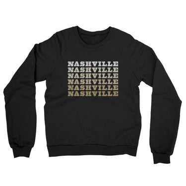 Nashville Repeat Midweight French Terry Crewneck Sweatshirt-Allegiant Goods Co. Vintage Sports Apparel