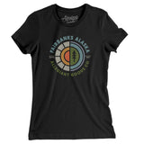Fairbanks Alaska Retro Badge Women's T-Shirt-Black-Allegiant Goods Co. Vintage Sports Apparel