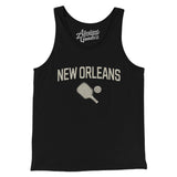 New Orleans Pickleball Men/Unisex Tank Top-Black-Allegiant Goods Co. Vintage Sports Apparel