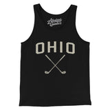 Ohio Golf Men/Unisex Tank Top-Black-Allegiant Goods Co. Vintage Sports Apparel