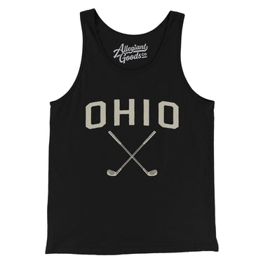 Ohio Golf Men/Unisex Tank Top-Black-Allegiant Goods Co. Vintage Sports Apparel