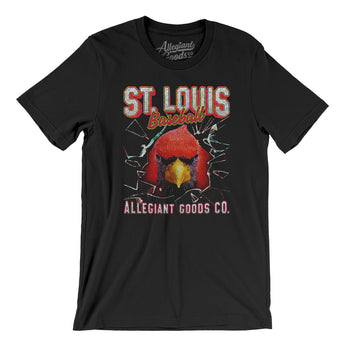 St Louis Baseball Throwback Mascot Men/Unisex T-Shirt-Allegiant Goods Co. Vintage Sports Apparel