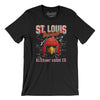 St Louis Baseball Throwback Mascot Men/Unisex T-Shirt-Black-Allegiant Goods Co. Vintage Sports Apparel