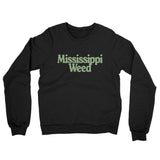 Mississippi Weed Midweight French Terry Crewneck Sweatshirt-Allegiant Goods Co. Vintage Sports Apparel