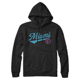 Miami Vintage Script Hoodie-Allegiant Goods Co. Vintage Sports Apparel