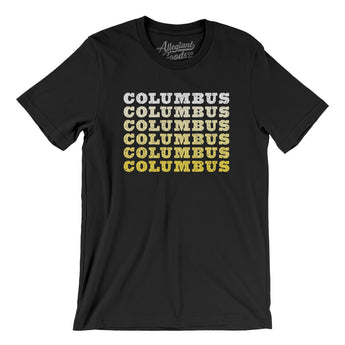 Columbus Repeat Men/Unisex T-Shirt-Black-Allegiant Goods Co. Vintage Sports Apparel