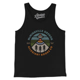 Mcminnville Oregon Retro Badge Men/Unisex Tank Top-Black-Allegiant Goods Co. Vintage Sports Apparel