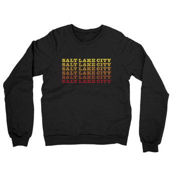 Salt Lake City Repeat Midweight French Terry Crewneck Sweatshirt-Allegiant Goods Co. Vintage Sports Apparel