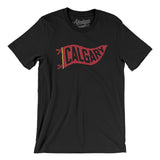 Calgary Pennant Men/Unisex T-Shirt-Black-Allegiant Goods Co. Vintage Sports Apparel