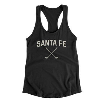 Santa Fe Golf Women's Racerback Tank-Black-Allegiant Goods Co. Vintage Sports Apparel