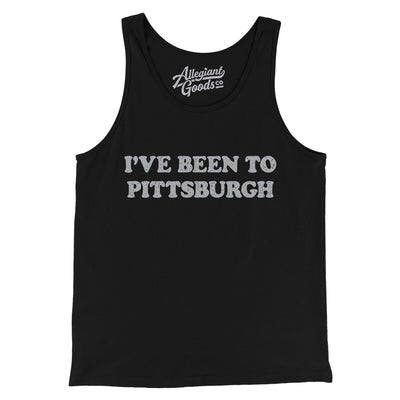 I've Been To Pittsburgh Men/Unisex Tank Top-Black-Allegiant Goods Co. Vintage Sports Apparel