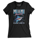 Miami Baseball Throwback Mascot Women's T-Shirt-Allegiant Goods Co. Vintage Sports Apparel
