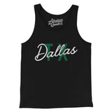 Dallas Tx Overprinted Men/Unisex Tank Top-Allegiant Goods Co. Vintage Sports Apparel