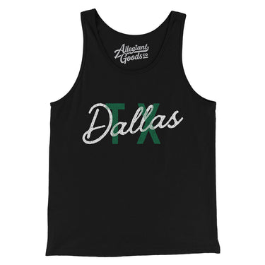 Dallas Tx Overprinted Men/Unisex Tank Top-Allegiant Goods Co. Vintage Sports Apparel