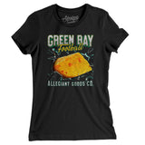 Green Bay Football Throwback Mascot Women's T-Shirt-Allegiant Goods Co. Vintage Sports Apparel