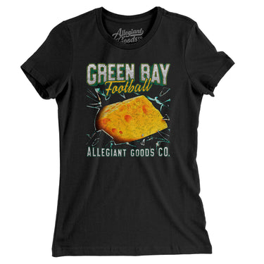 Green Bay Football Throwback Mascot Women's T-Shirt-Allegiant Goods Co. Vintage Sports Apparel
