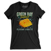 Green Bay Football Throwback Mascot Women's T-Shirt-Black-Allegiant Goods Co. Vintage Sports Apparel