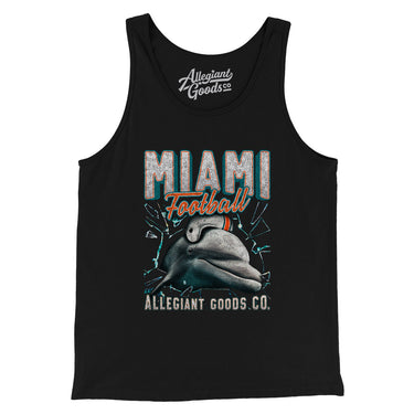 Miami Football Throwback Mascot Men/Unisex Tank Top-Allegiant Goods Co. Vintage Sports Apparel
