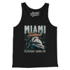 Miami Football Throwback Mascot Men/Unisex Tank Top-Black-Allegiant Goods Co. Vintage Sports Apparel
