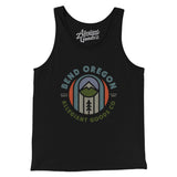 Bend Oregon Retro Badge Men/Unisex Tank Top-Black-Allegiant Goods Co. Vintage Sports Apparel