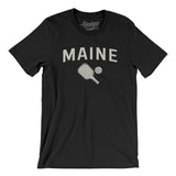 Maine Pickleball Men/Unisex T-Shirt-Black-Allegiant Goods Co. Vintage Sports Apparel