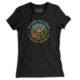 Payson Arizona Retro Badge Women's T-Shirt-Black-Allegiant Goods Co. Vintage Sports Apparel