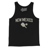 New Mexico Pickleball Men/Unisex Tank Top-Black-Allegiant Goods Co. Vintage Sports Apparel