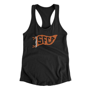 Sfca Pennant Women's Racerback Tank-Allegiant Goods Co. Vintage Sports Apparel