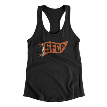 Sfca Pennant Women's Racerback Tank-Allegiant Goods Co. Vintage Sports Apparel