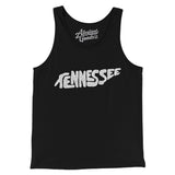 Tennessee State Shape Text Men/Unisex Tank Top-Allegiant Goods Co. Vintage Sports Apparel