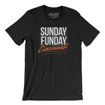 Sunday Funday Cincinnati Men/Unisex T-Shirt-Allegiant Goods Co. Vintage Sports Apparel