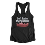 Don't Boston My Providence Women's Racerback Tank-Black-Allegiant Goods Co. Vintage Sports Apparel