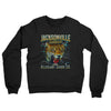 Jacksonville Football Throwback Mascot Midweight French Terry Crewneck Sweatshirt-Black-Allegiant Goods Co. Vintage Sports Apparel