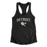Detroit Pickleball Women's Racerback Tank-Black-Allegiant Goods Co. Vintage Sports Apparel