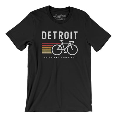 Detroit Cycling Men/Unisex T-Shirt-Black-Allegiant Goods Co. Vintage Sports Apparel