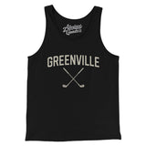 Greenville Golf Men/Unisex Tank Top-Black-Allegiant Goods Co. Vintage Sports Apparel