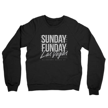 Sunday Funday Las Vegas Midweight French Terry Crewneck Sweatshirt-Allegiant Goods Co. Vintage Sports Apparel