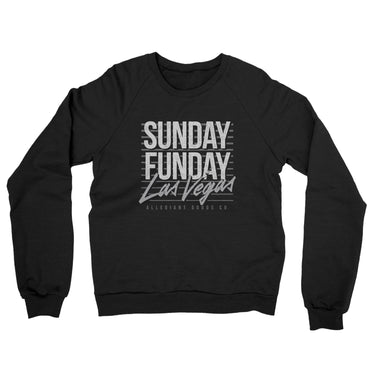 Sunday Funday Las Vegas Midweight French Terry Crewneck Sweatshirt-Allegiant Goods Co. Vintage Sports Apparel