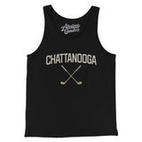 Chattanooga Golf Men/Unisex Tank Top-Black-Allegiant Goods Co. Vintage Sports Apparel
