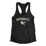 Bentonville Pickleball Women's Racerback Tank-Black-Allegiant Goods Co. Vintage Sports Apparel