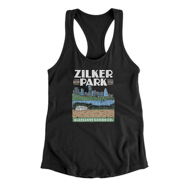 Zilker Park Women's Racerback Tank-Allegiant Goods Co. Vintage Sports Apparel