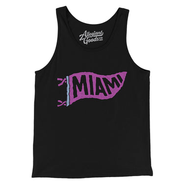 Miami Pennant Men/Unisex Tank Top-Allegiant Goods Co. Vintage Sports Apparel