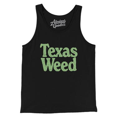 Texas Weed Men/Unisex Tank Top-Black-Allegiant Goods Co. Vintage Sports Apparel