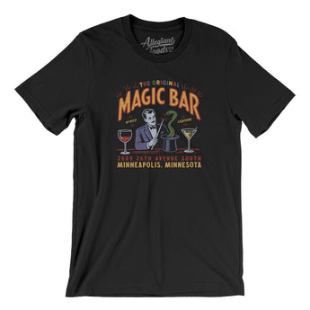The Original Magic Bar Minneapolis Men/Unisex T-Shirt-Black-Allegiant Goods Co. Vintage Sports Apparel