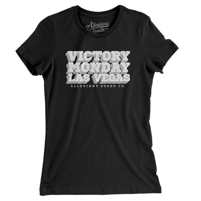 Victory Monday Las Vegas Women's T-Shirt-Black-Allegiant Goods Co. Vintage Sports Apparel