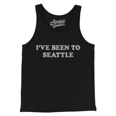 I've Been To Seattle Men/Unisex Tank Top-Black-Allegiant Goods Co. Vintage Sports Apparel